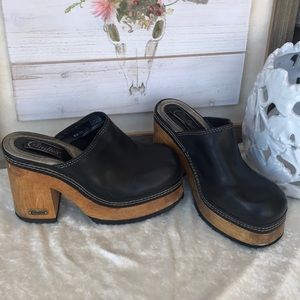 Vintage Candies wooden platform clogs 8